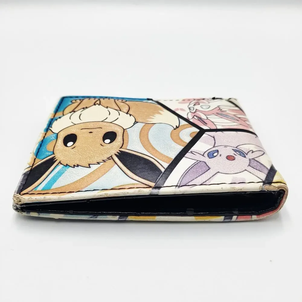 2016 Pokemon Eevee Evolutions Panel Faux Leather Bi-fold Wallet Espeon Sylveon - Picture 5 of 11